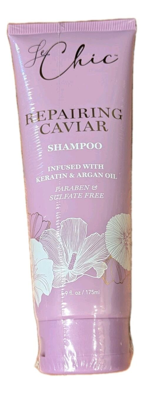 Le Chic Repairing Caviar Shampoo Keratin Argan Oil 5.91 oz 175ml Sealed